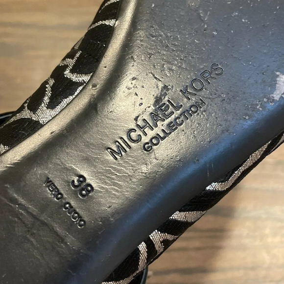 Michael Kors Collection Jacquard Metallic Ballet Flats EU 38 Made in Italy - Picture 10 of 11